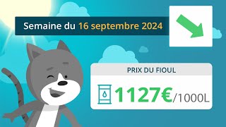 Prix ​​du fioul domestique  semaine du 16 septembre 2024 [upl. by Jacqueline]