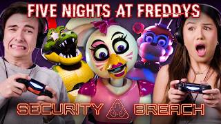 Teens Try Playing Five Nights at Freddys for the First Time [upl. by Louanna563]