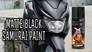 MATTE BLACK SAMURAI PAINT Tutorial [upl. by Ingar]