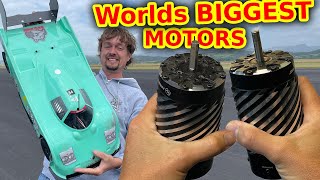 2 GIANT motors in RC Car World speed record attempt [upl. by Herb]