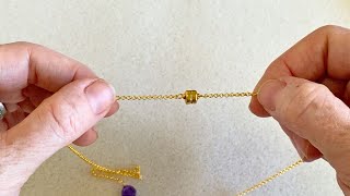 How to Replace a Traditional Clasp with a Magnetic Clasp on a Finished Piece of Jewelry [upl. by Ycniuq]