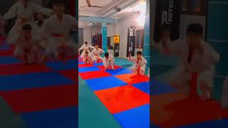 Sidewise frog jump 🦘🦘🥋raomartialarts karate kyokushinfighter wushu kyokushin karateclasses [upl. by Ecienal]