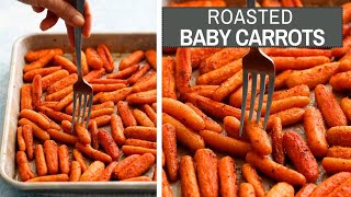 Caramelized Tender and Addictive Brown Sugar Roasted Baby Carrots [upl. by Kissel462]