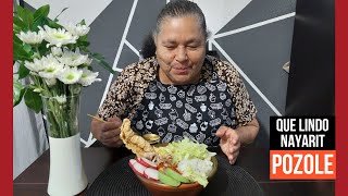 Cómo hacer POZOLE MIXTO de puerco y pollo con maíz precocido 🇲🇽 [upl. by Ajoop906]