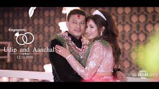 Aanchal Sharma and Udip Shrestha Engagement cinematic highlights [upl. by Sheya]