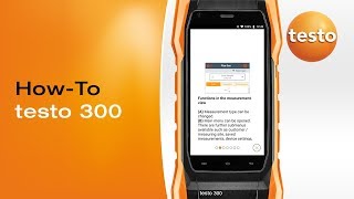 testo 300 HowTo Video Calling up the tutorial [upl. by Urita]