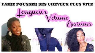 HAIRTIPS ► Faire pousser ses cheveux crépus bouclés frisés plus vite ⎟Longueur Volume Épaisseur [upl. by Rodmann868]