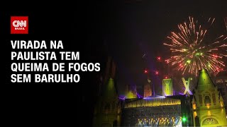 Virada na Paulista tem queima de fogos sem barulho  CNN NOVO DIA [upl. by Urata]