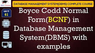 L61 Boyce Codd Normal FormBCNF in Database Management SystemDBMS with examples in Hindi [upl. by Introc]