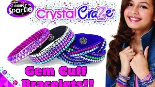 CRAZART CRYSTAL CRAZE GEM CUFF BRACELET unboxing and howto by DTSE Ditzy [upl. by Udell710]