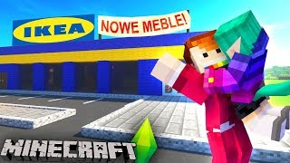 MINECRAFT SIMS 08  Zupełnie NOWE MEBLE do domku [upl. by Eveiveneg]