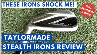 TAYLORMADE STEALTH IRONS 2022 REVIEW  These Irons Shock Me [upl. by Scotti593]