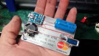 Tiny Solenoid Motor on a Credit Card [upl. by Nonnac]