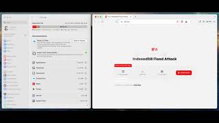IndexedDB Flood Attack PoC Video by Jose Pino [upl. by Lerraf437]