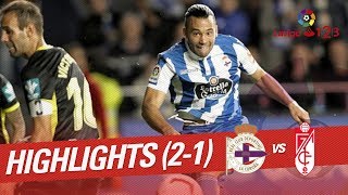 Resumen de RC Deportivo vs Granada CF 21 [upl. by Leary]