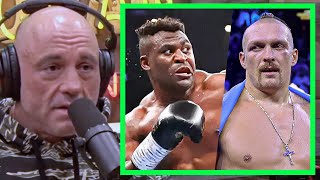 Joe Rogan On Ngannou quotHell BEAT Any Heavyweight Boxerquot [upl. by Eidaj]