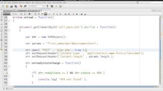 AJAX XMLHttpRequest  Javascript  Using POST Request  DETAILED  Part 4 of 4 [upl. by Aniroc]