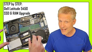 EASY STEP by STEP Dell Latitude 5450 Upgrade SSD RAM amp Disassembly [upl. by Nivri942]