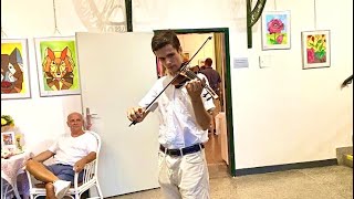 Sarà perché ti amo  violin cover by LupoSession in Gartenbaumuseum in Vienna 🎻🎵 [upl. by Abate]