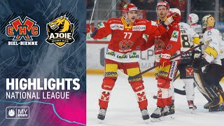 Biel vs Ajoie 81 – Highlights National League [upl. by Aisanahta863]