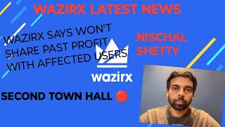 WAZIRX NEWS  WONT SHARE PAST PROFITS wrx cryptocurrencynews crypto bitcoin digitalcurrency [upl. by Hairej]