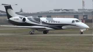 Embraer 135BJ Legacy at Lyon Bron LYNLFLY [upl. by Atenek895]