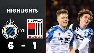 Club Brugge vs RWD Molenbeek 61 Highlights  FC Bruges  RWDM Résumé  Jupiler Pro League 2023 D1A [upl. by Alehs652]