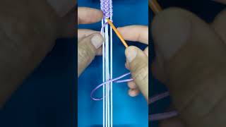 String Bracelet Pattern №15 Easy Bracelet Tutorial for Beginners [upl. by Chuu]