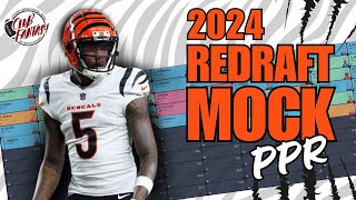 2024 Fantasy Football Mock Draft  PPR Scoring [upl. by Ruon399]