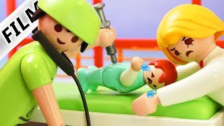 Playmobil Film deutsch  EMMAS ANGST VOR SPRITZEN  Panik vor Kinderarzt  Kinderfilm Familie Vogel [upl. by Rollins530]