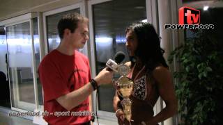 IFBB Schweizermeisterschaft 2011  Interview mit Sonia Müller Winner Figure Class [upl. by Aivatco]