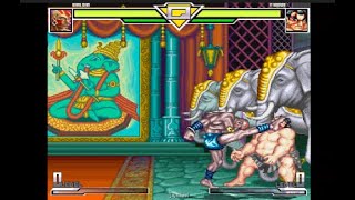 Ultimate Street fighter II Dhalsim vs E Honda MyMugen jaymian [upl. by Ecnaled]