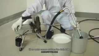 How to use electric high pressure airless paint sprayer [upl. by Lateh]