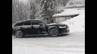 Audi A6 Allroad Snow Drift [upl. by Ramahs34]