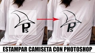 Estampar una imagen en una camiseta con Photoshop fácilmente [upl. by Benny]