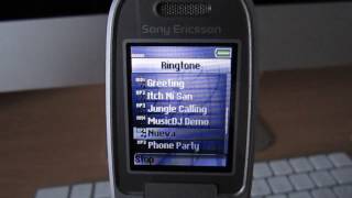 Sony Ericsson Z520a Cingular Wireless Ringtones [upl. by Valentijn]