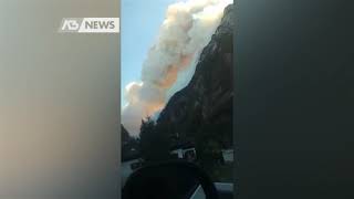 GIGANTESCO INCENDIO NELL’AGORDINO RISCHIO EVACUAZIONE [upl. by Yuh349]