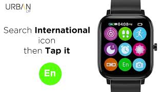 How to Change Language in Inbase Urban Lyf Bluetooth Calling Smartwatch  Innovation Delivered [upl. by Occir]