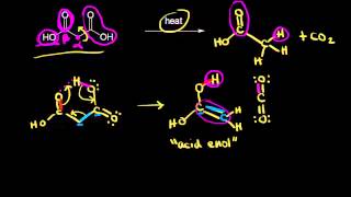 Decarboxylation  Carboxylic acids and derivatives  Organic chemistry  Khan Academy [upl. by Terese127]