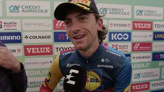 Giulio Ciccone  Interview at the finish  Il Lombardia 2024 [upl. by Amian]