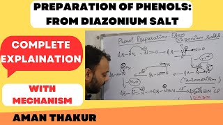 Preparation of Phenols from Diazonium Salt Complete Mechanism explained [upl. by Farmelo95]