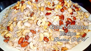 Gond Makhane Recipe  जापे मैं खाई जाने वाली सुपर हैल्दी गोंड मखाने youtube [upl. by Ecal]