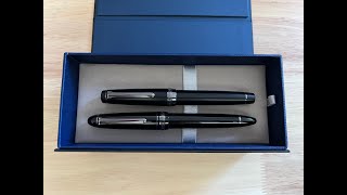 Which of these overpriced Sailor pens is more overpriced Imperial Black vs Black Luster [upl. by Ynad]