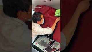 Custom fit Mazda 3 EKR custom red rear seat cover for Mazda mazda ekrcover seatcover [upl. by Cadel]