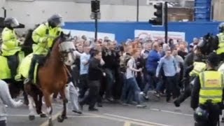 Newcastle United v Sunderland Riots after TyneWear derby [upl. by Palua]