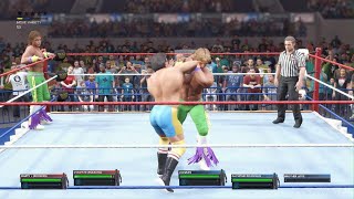 WWE 2K23WrestleFest 2 Rougeaus vs The Rockers [upl. by Ardnazil201]