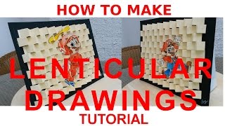 TUTORIAL How to draw MAGIC LENTICULAR DRAWINGS [upl. by Hurless]