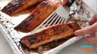 SoyGlazed Salmon with Watercress Salad  Everyday Food with Sarah Carey [upl. by Agustin]