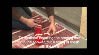 Installing Mat Heating System in a Shower Bench using Wedi Insulation Boards [upl. by Myrna97]