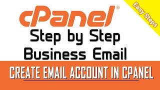 How to Create an Email Account in cPanel Business Email From Domain Hosting [upl. by Neetsuj]